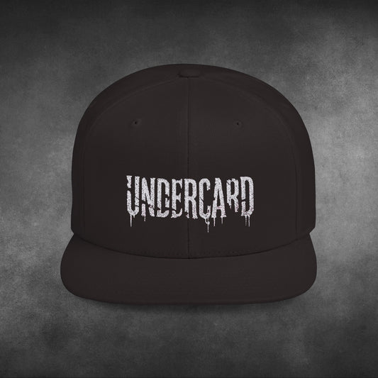 Undercard Drip Logo Snapback Cap | Flat Bill, High-Profile Design