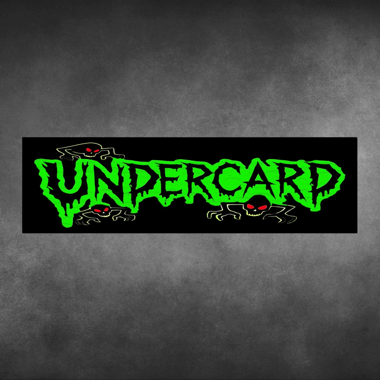 Undercard Depression Creepers Bumper Sticker | Durable Vinyl with Neon Logo - Undercard - Paper products